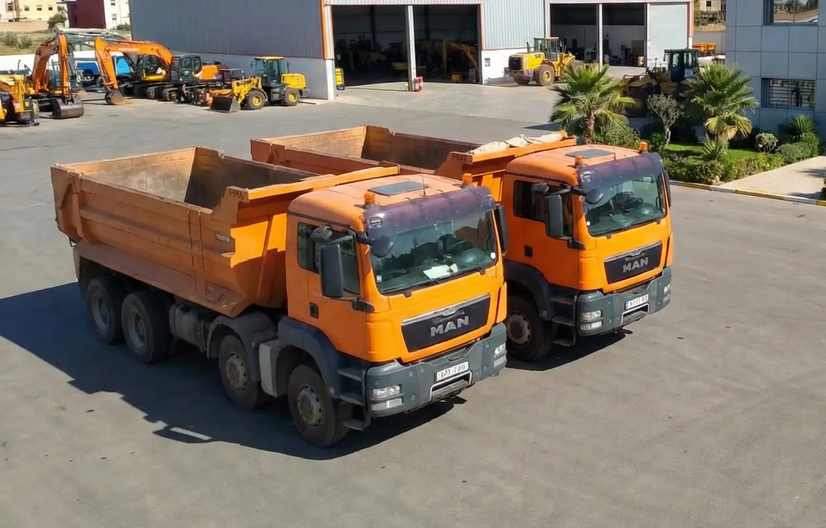 Camion MAN benne - Trans-Carrefour